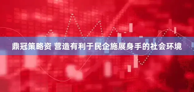 鼎冠策略资 营造有利于民企施展身手的社会环境